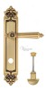 Door Handle Venezia  CASTELLO  WC-2 On Backplate PL96 French Gold + Brown
