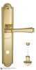 Door Handle Venezia  CALLISTO  WC-2 On Backplate PL98 Polished Brass