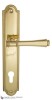 Door Handle Venezia  CALLISTO  CYL On Backplate PL98 Polished Brass