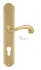 Door Handle Venezia  CARNEVALE  CYL On Backplate PL02 Polished Brass