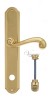 Door Handle Venezia  CARNEVALE  WC-1 On Backplate PL02 Polished Brass