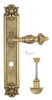 Door Handle Venezia  LUCRECIA  WC-2 On Backplate PL97 French Gold + Brown