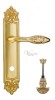 Door Handle Venezia  CASANOVA  WC-4 On Backplate PL96 Polished Brass