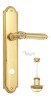 Door Handle Venezia  CASTELLO  WC-2 On Backplate PL98 Polished Brass