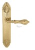 Door Handle Venezia  MONTE CRISTO  On Backplate PL90 Polished Brass