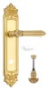 Door Handle Venezia  CASTELLO  WC-4 On Backplate PL96 Polished Brass
