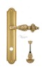 Door Handle Venezia  LUCRECIA  WC-4 On Backplate PL98 Polished Brass