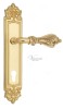Door Handle Venezia  FLORENCE  CYL On Backplate PL96 Polished Brass