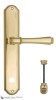 Door Handle Venezia  CALLISTO  WC-1 On Backplate PL02 Polished Brass