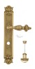 Door Handle Venezia  LUCRECIA  WC-2 On Backplate PL97 Polished Brass