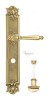 Door Handle Venezia  PELLESTRINA  WC-2 On Backplate PL97 Polished Brass