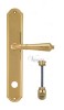 Door Handle Venezia  VIGNOLE  WC-1 On Backplate PL02 Polished Brass
