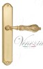 Door Handle Venezia  MONTE CRISTO  On Backplate PL02 Polished Brass
