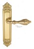 Door Handle Venezia  ANAFESTO  On Backplate PL96 Polished Brass