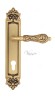 Door Handle Venezia  MONTE CRISTO  CYL On Backplate PL96 French Gold + Brown
