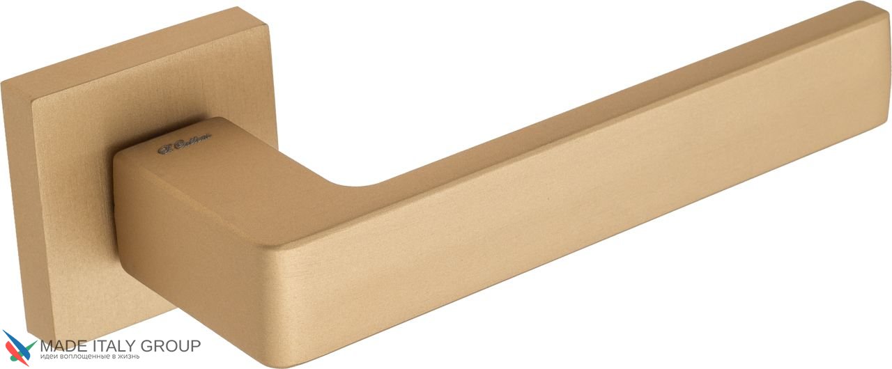 Door Handle on Square Basis Fratelli Cattini ''BOOM'' 8-KD Cryola Gold