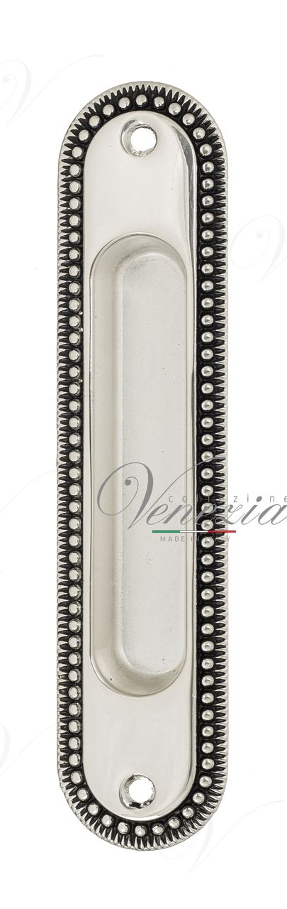 Handle For Sliding Door Venezia U133 Natural Silver + Black (1pcs.)