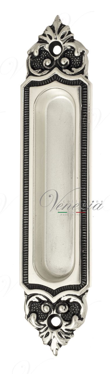 Handle For Sliding Door Venezia U122 Natural Silver + Black (1pcs.)