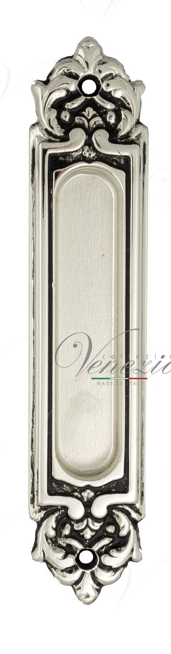 Handle For Sliding Door Venezia U122 DECOR Natural Silver + Black (1pcs.)