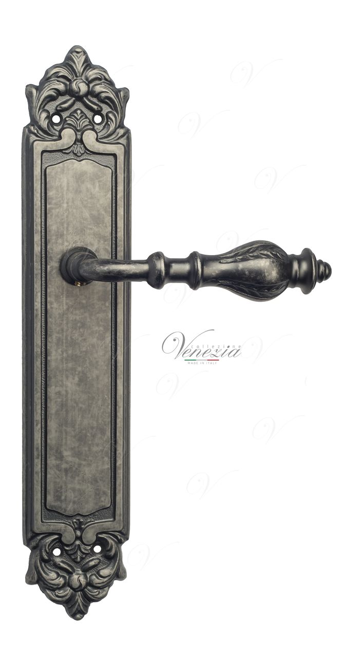 Door Handle Venezia  GIFESTION  On Backplate PL96 Antique Silver