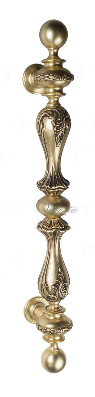Pull Handle Venezia  PALAZZO  640mm (435mm) French Gold + Brown
