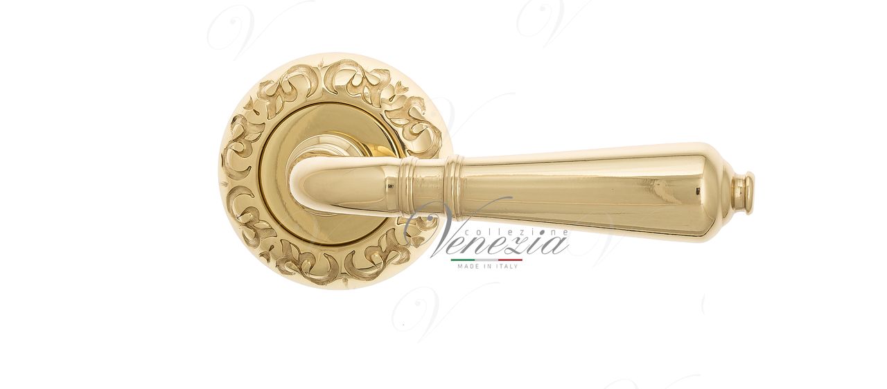 Door Handle Venezia  VIGNOLE  D4 Polished Brass