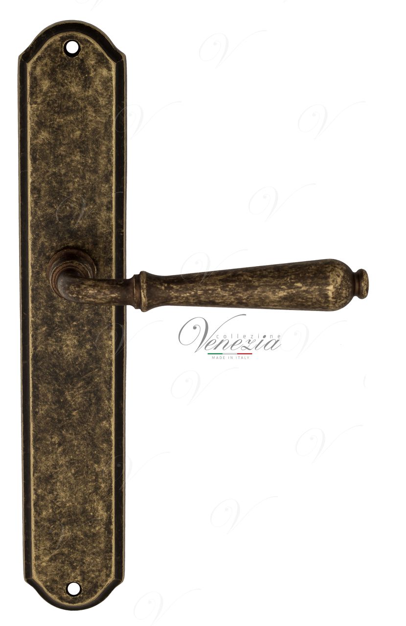Door Handle Venezia  CLASSIC  On Backplate PL02 Antique Bronze