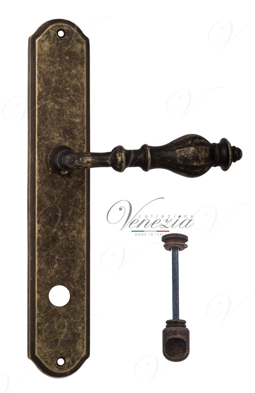 Door Handle Venezia  GIFESTION  WC-1 On Backplate PL02 Antique Bronze