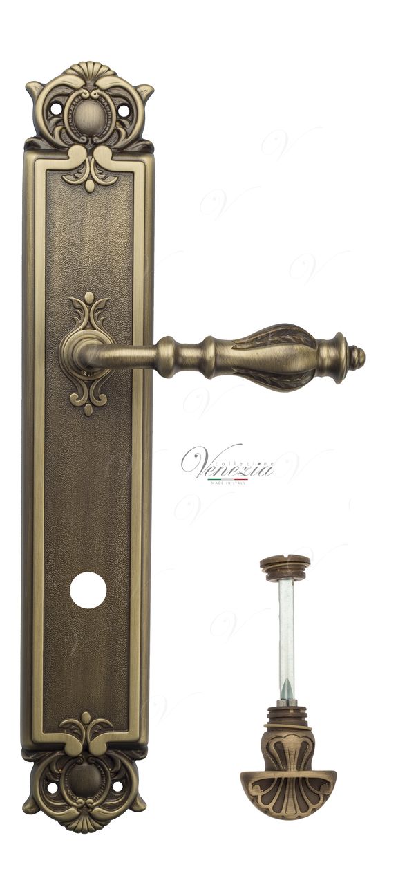 Door Handle Venezia  GIFESTION  WC-4 On Backplate PL98 Mat Bronze