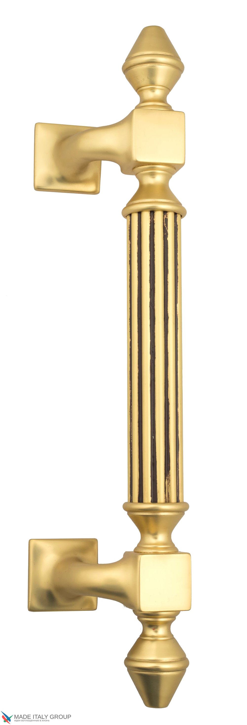 Pull Handle Venezia  IMPERIONE  365mm (235mm) French Gold + Brown