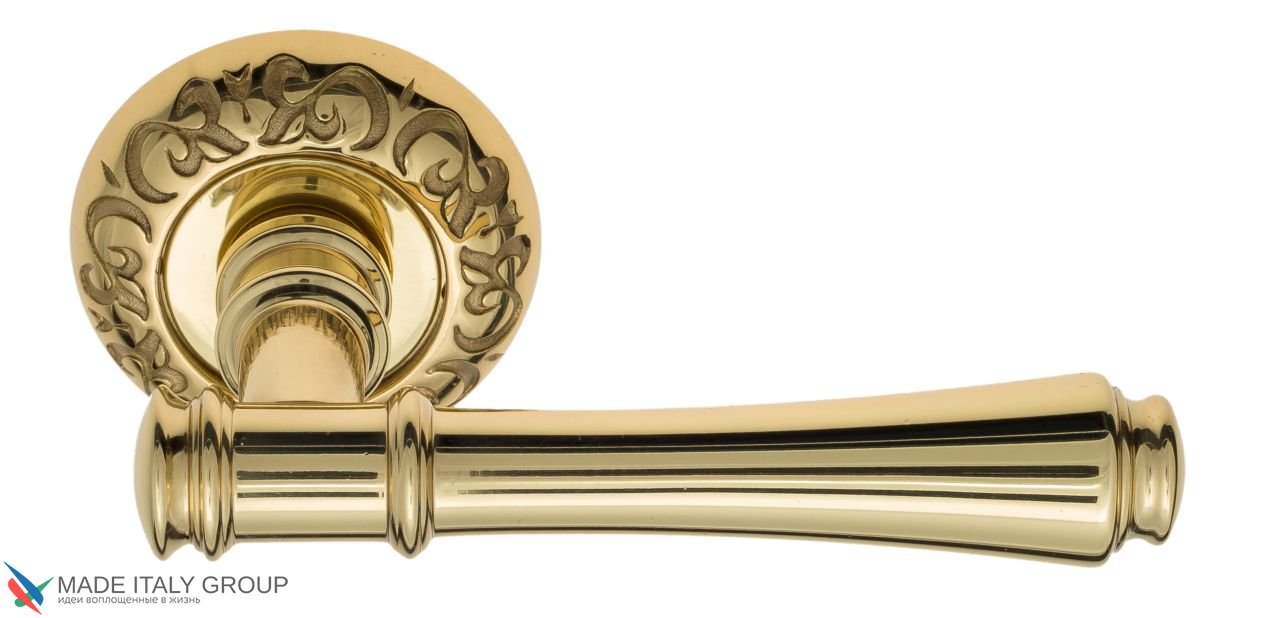 Door Handle Venezia  CALLISTO  D4 Polished Brass