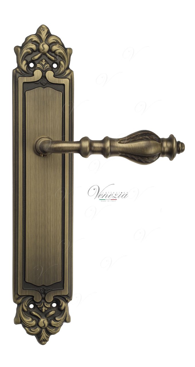 Door Handle Venezia  GIFESTION  On Backplate PL96 Mat Bronze