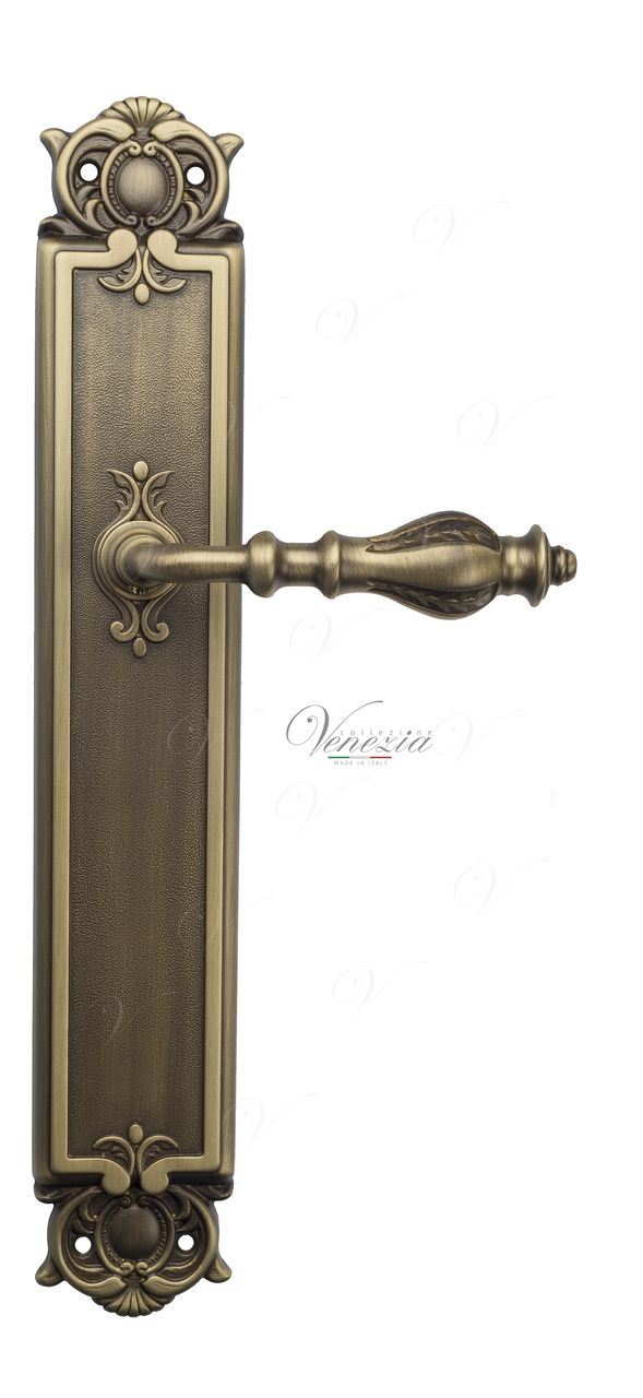 Door Handle Venezia  GIFESTION  On Backplate PL97 Mat Bronze